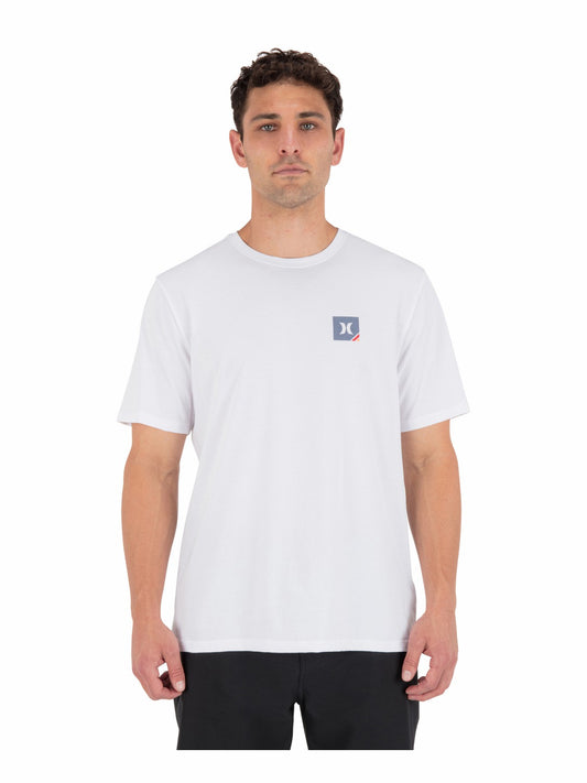 Corner Short Sleeve White - Hurley