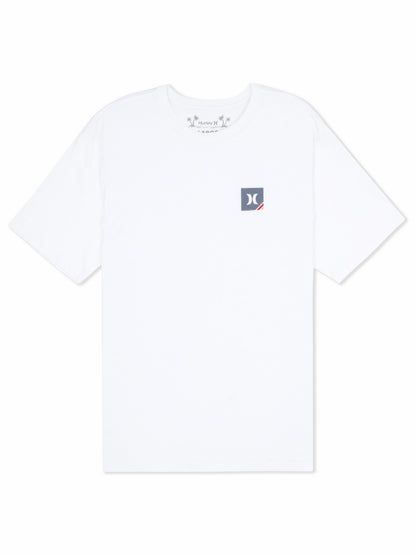 Corner Short Sleeve White - Hurley