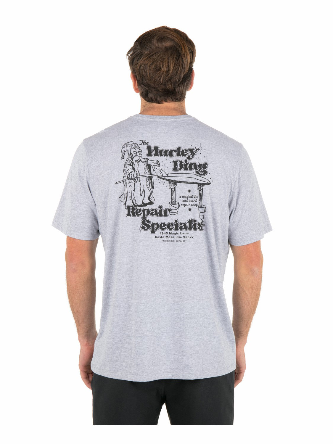 Ding Repair Short Sleeve Dark Grey Htr - Hurley