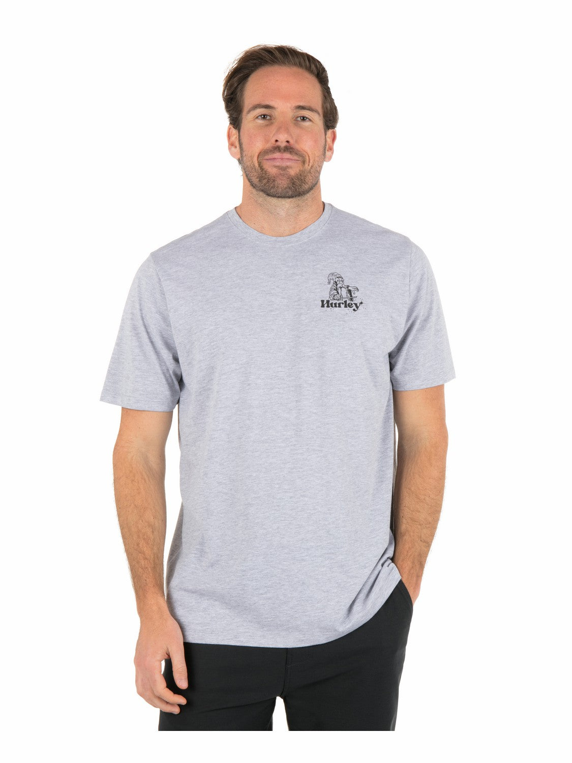 Ding Repair Short Sleeve Dark Grey Htr - Hurley