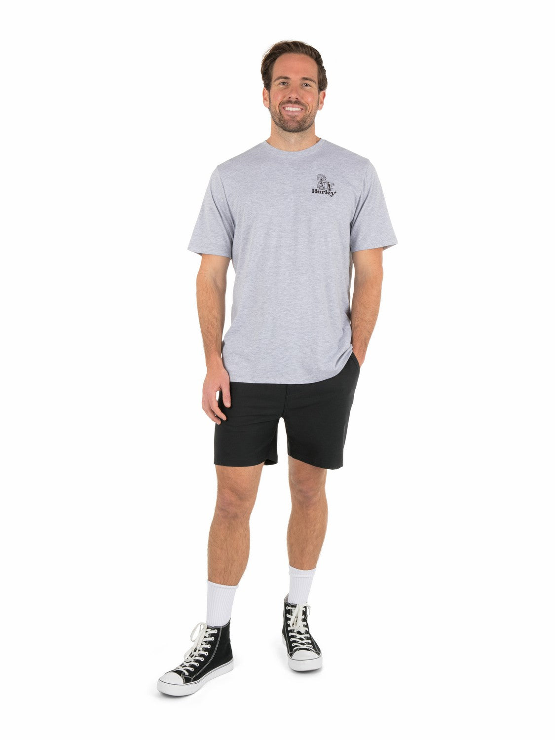 Ding Repair Short Sleeve Dark Grey Htr - Hurley