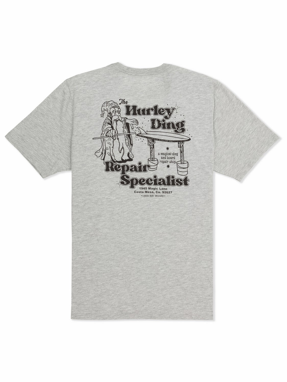 Ding Repair Short Sleeve Dark Grey Htr - Hurley