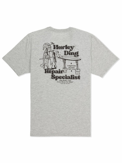 Ding Repair Short Sleeve Dark Grey Htr - Hurley