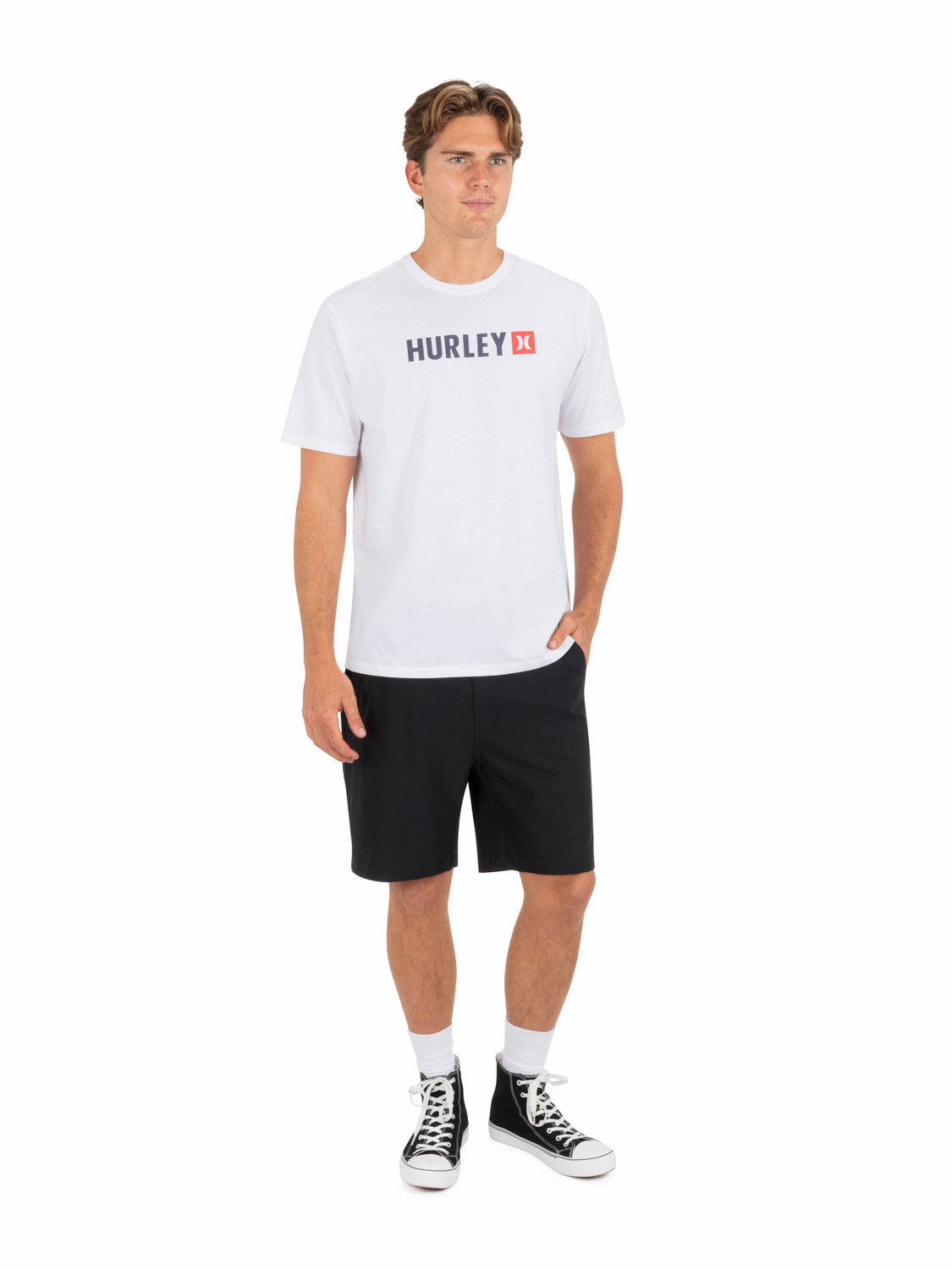 The Box Short Sleeve White - Hurley
