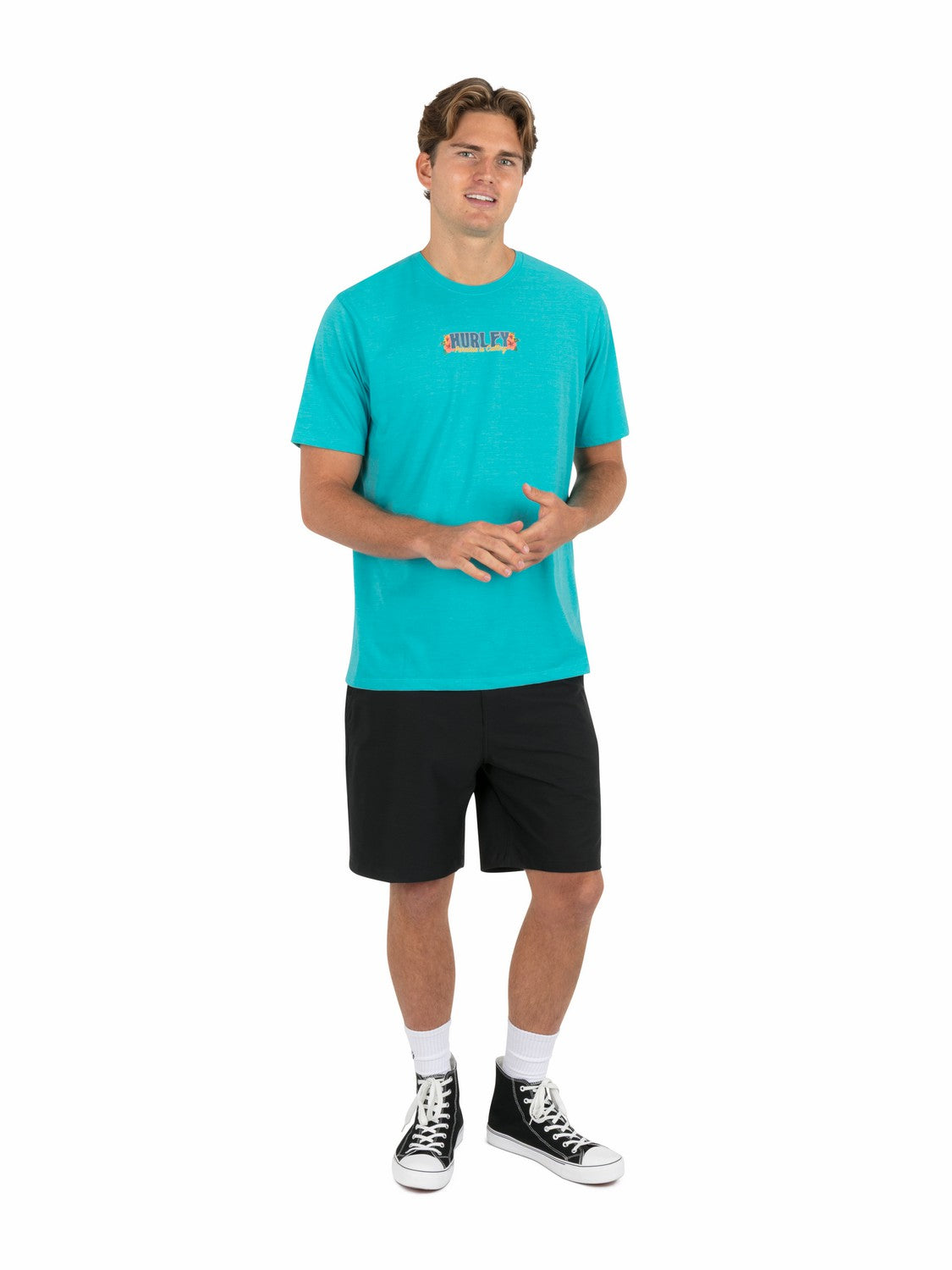 Sippin On Paradise Short Sleeve Barracuda Heather - Hurley
