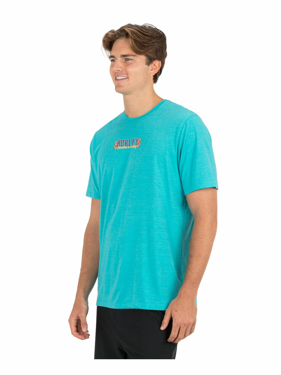 Sippin On Paradise Short Sleeve Barracuda Heather - Hurley