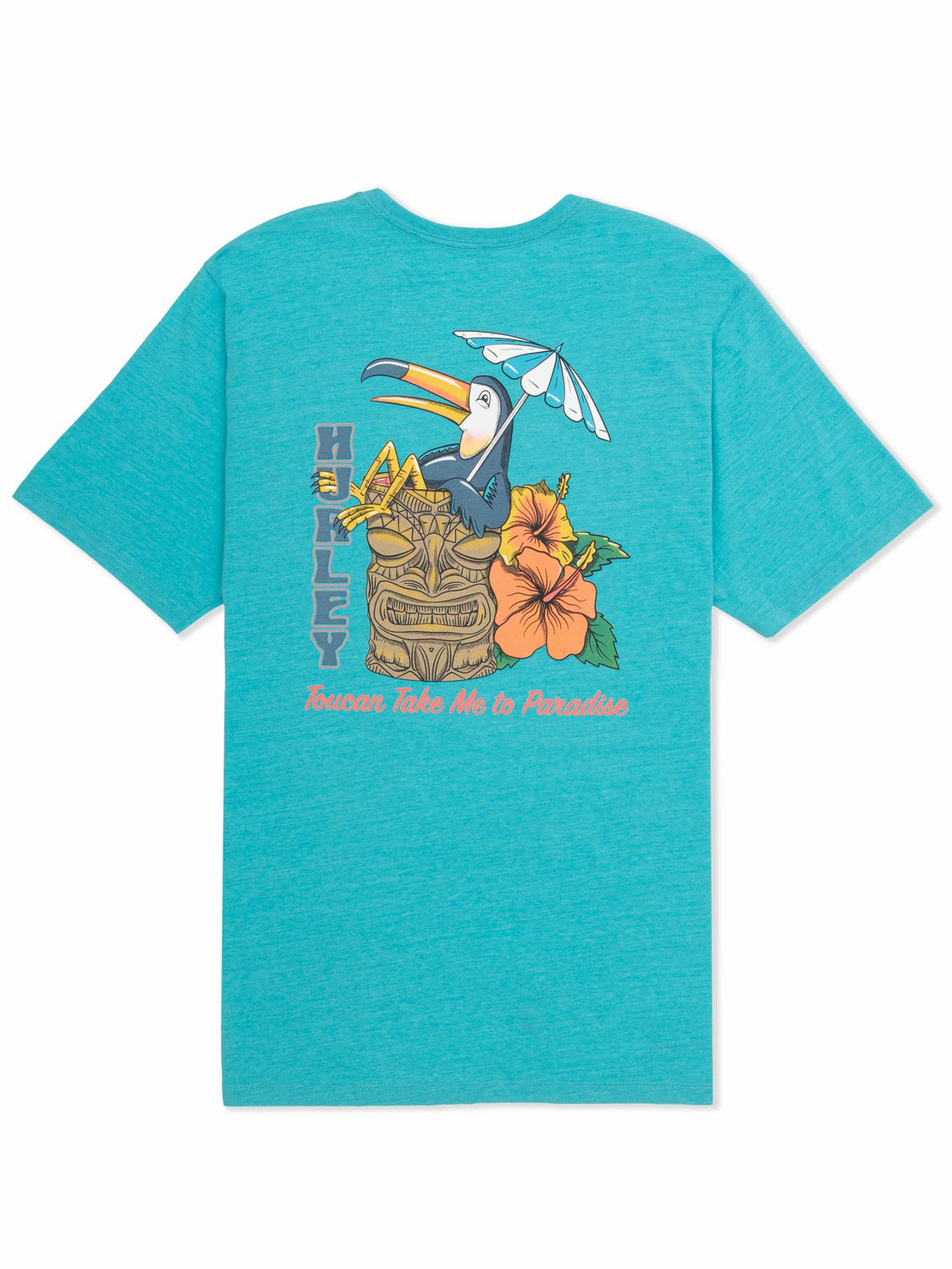 Sippin On Paradise Short Sleeve Barracuda Heather - Hurley
