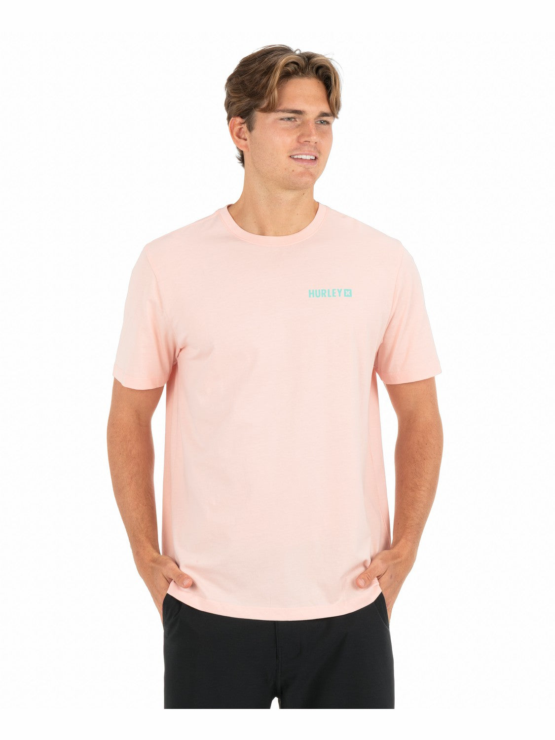 Fern Gradient Short Sleeve Candy Pink - Hurley