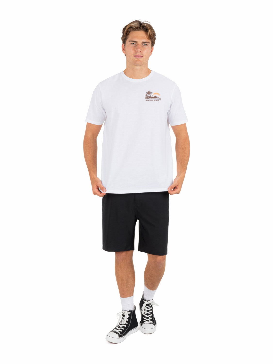Island Scape Short Sleeve White - Hurley