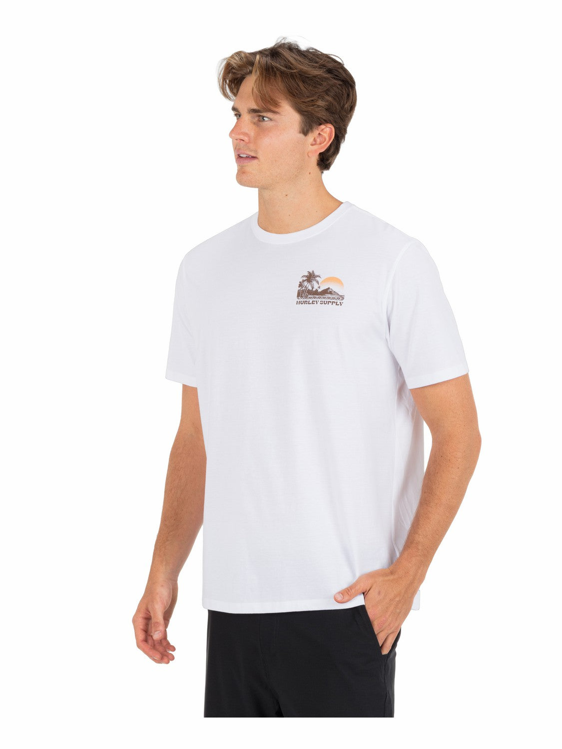 Island Scape Short Sleeve White - Hurley