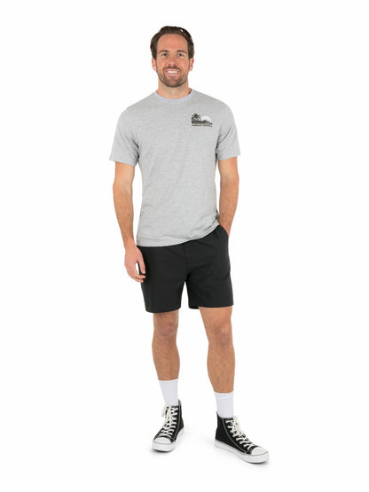 Island Scape Short Sleeve Dark Grey Heather - Hurley