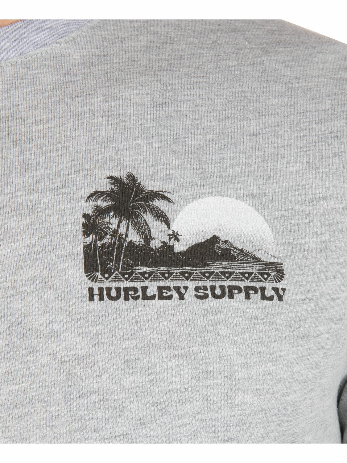 Island Scape Short Sleeve Dark Grey Heather - Hurley