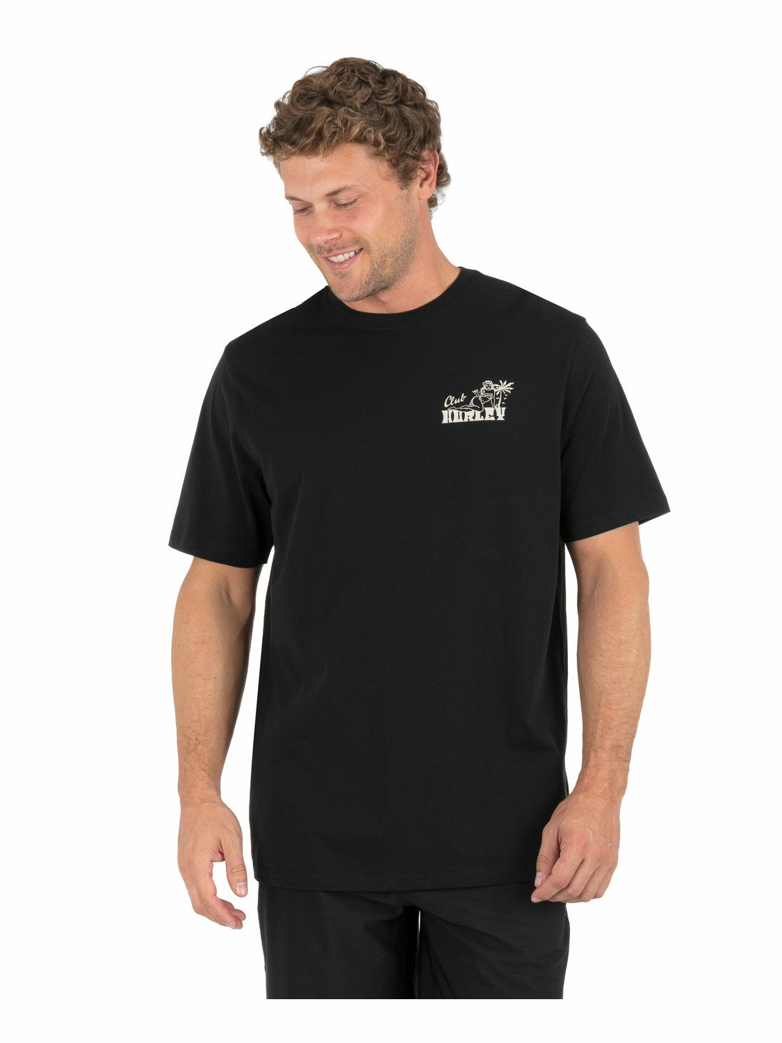 Supper Club Short Sleeve Black - Hurley