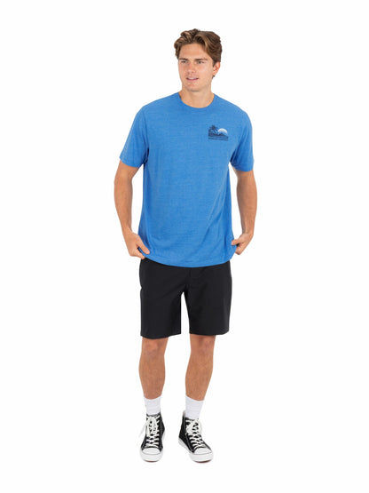 Island Scape Short Sleeve Seashore Heather - Hurley