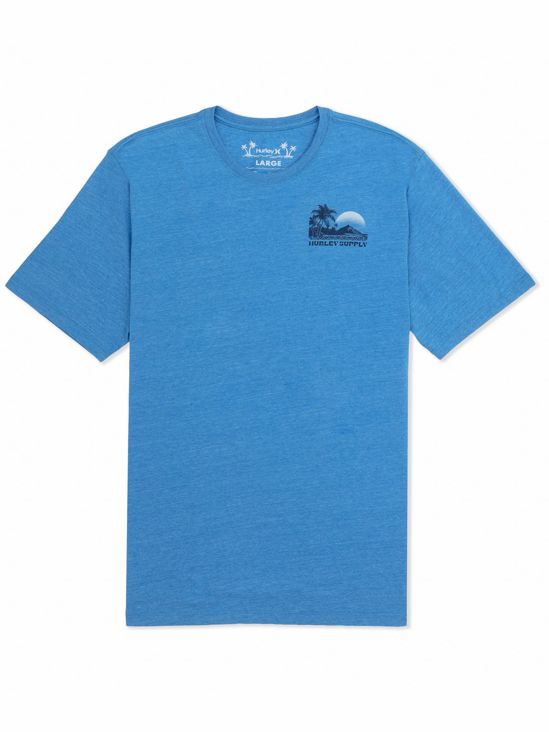 Island Scape Short Sleeve Seashore Heather - Hurley