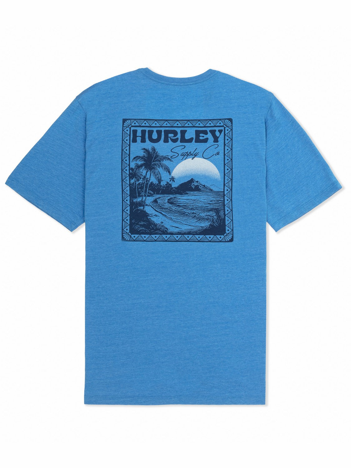 Island Scape Short Sleeve Seashore Heather - Hurley