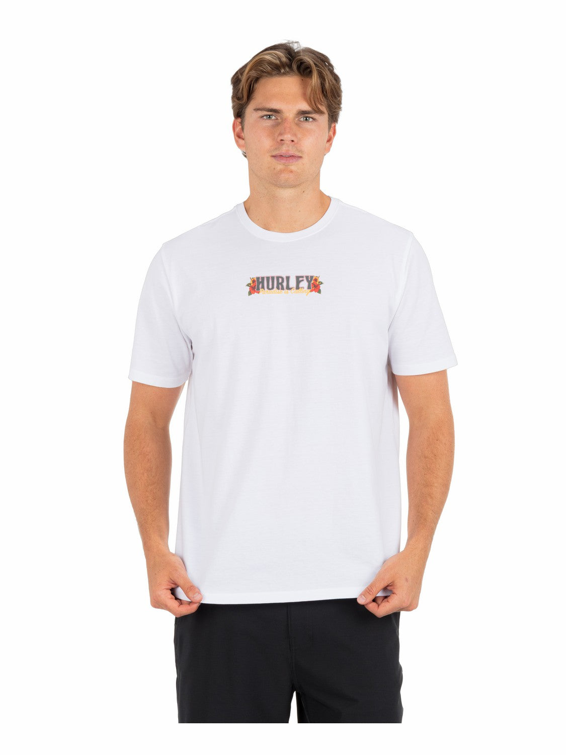 Sippin On Paradise Short Sleeve White - Hurley