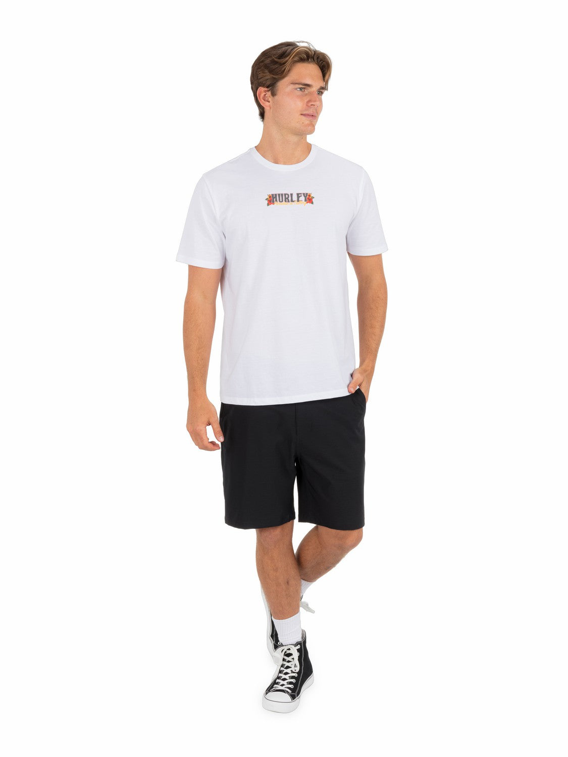 Sippin On Paradise Short Sleeve White - Hurley