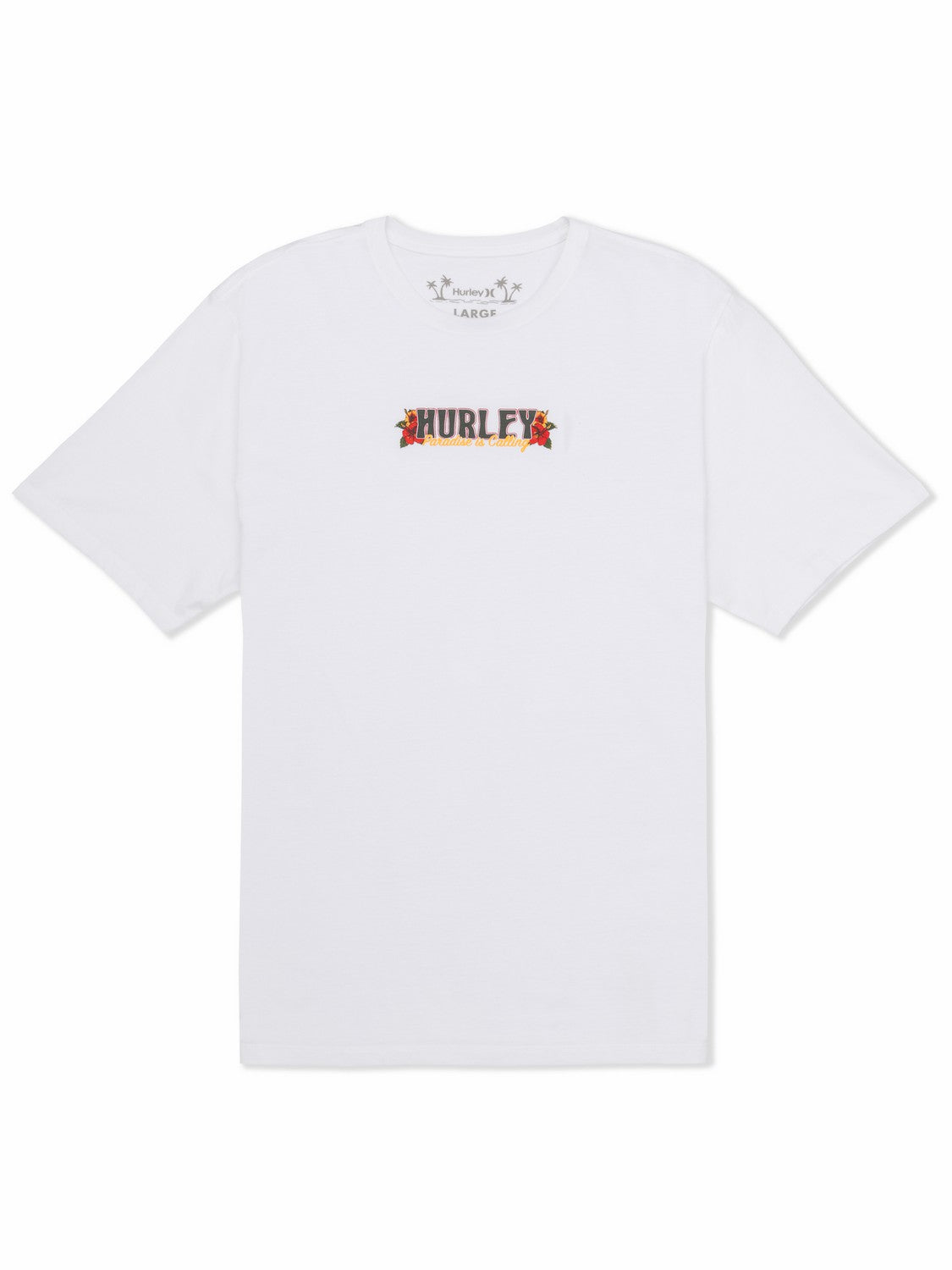 Sippin On Paradise Short Sleeve White - Hurley