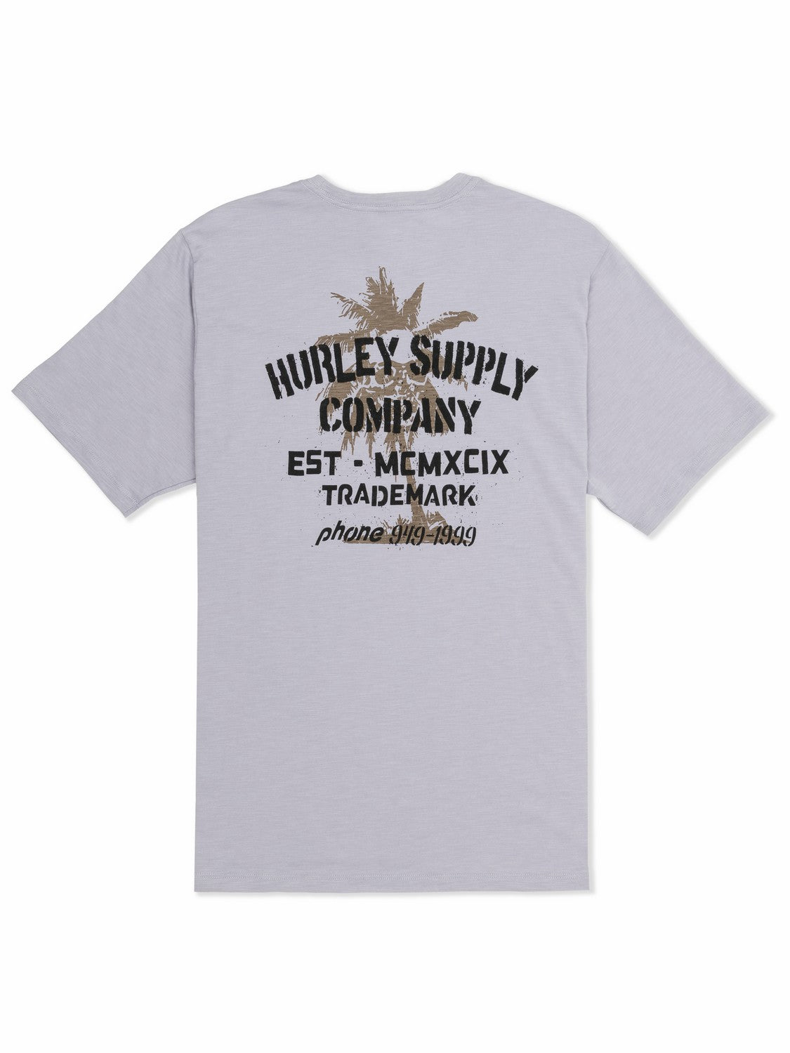 Shape Shack Slub Short Sleeve Light Asteroid - Hurley