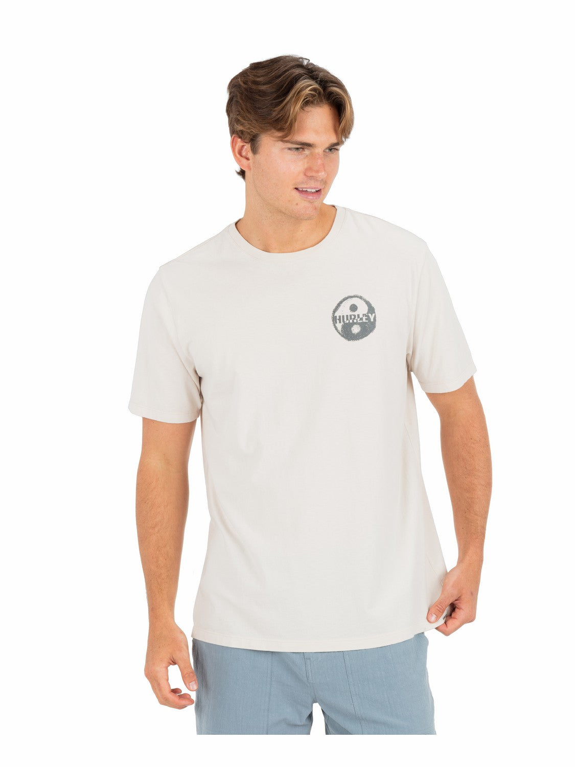 Window Of Sand Short Sleeve Bone - Hurley