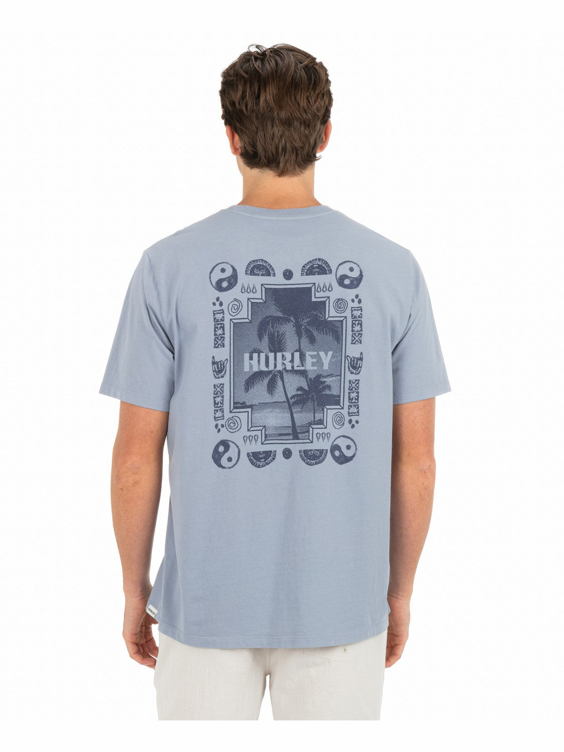Window Of Sand Short Sleeve Worker Blue - Hurley