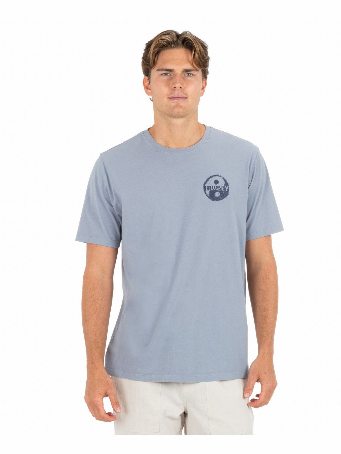 Window Of Sand Short Sleeve Worker Blue - Hurley