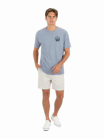 Window Of Sand Short Sleeve Worker Blue - Hurley