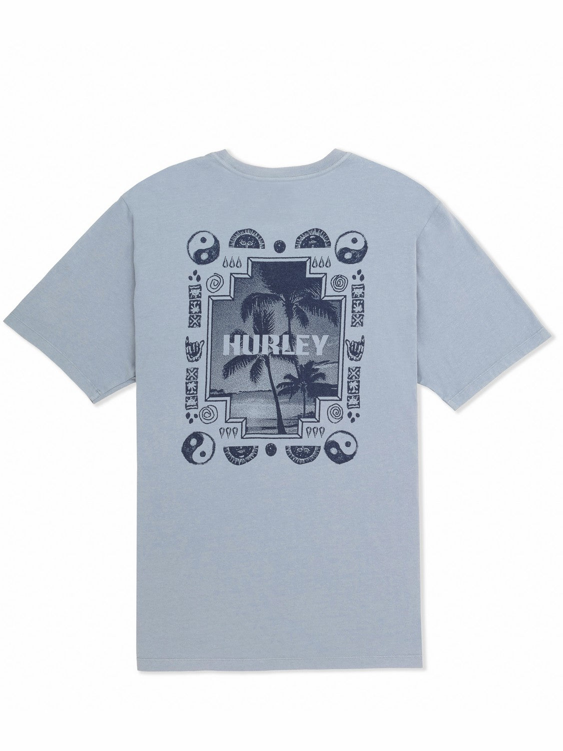 Window Of Sand Short Sleeve Worker Blue - Hurley
