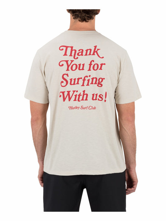 Thank You Slub Short Sleeve Bone - Hurley
