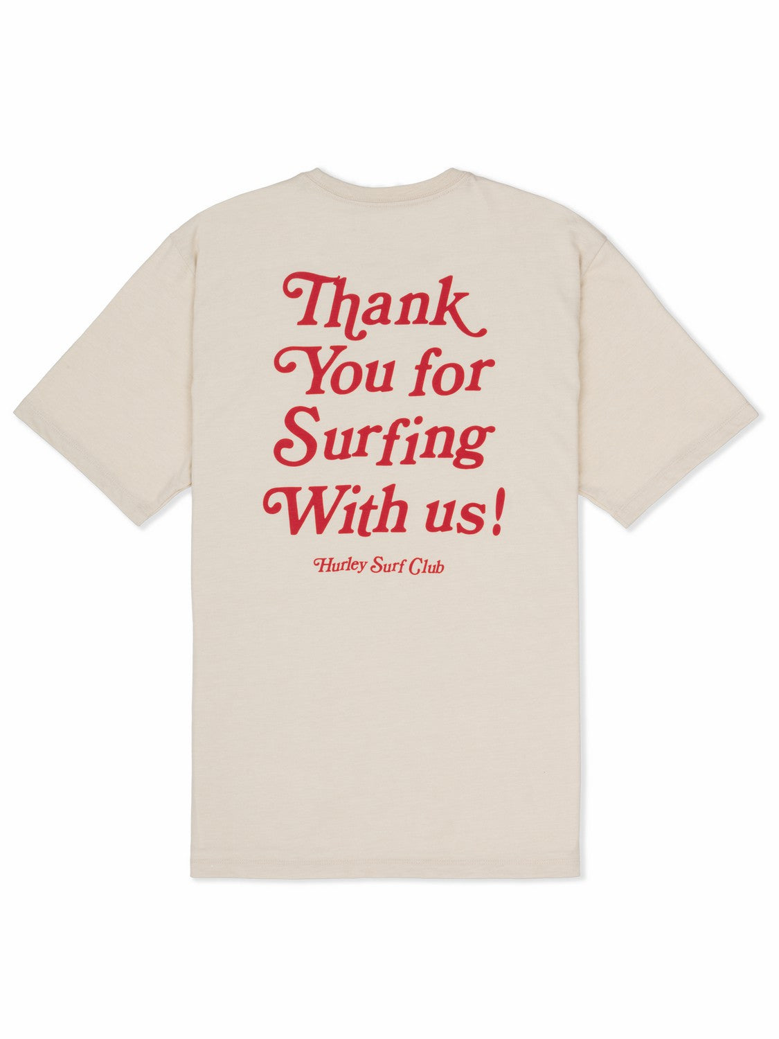 Thank You Slub Short Sleeve Bone - Hurley