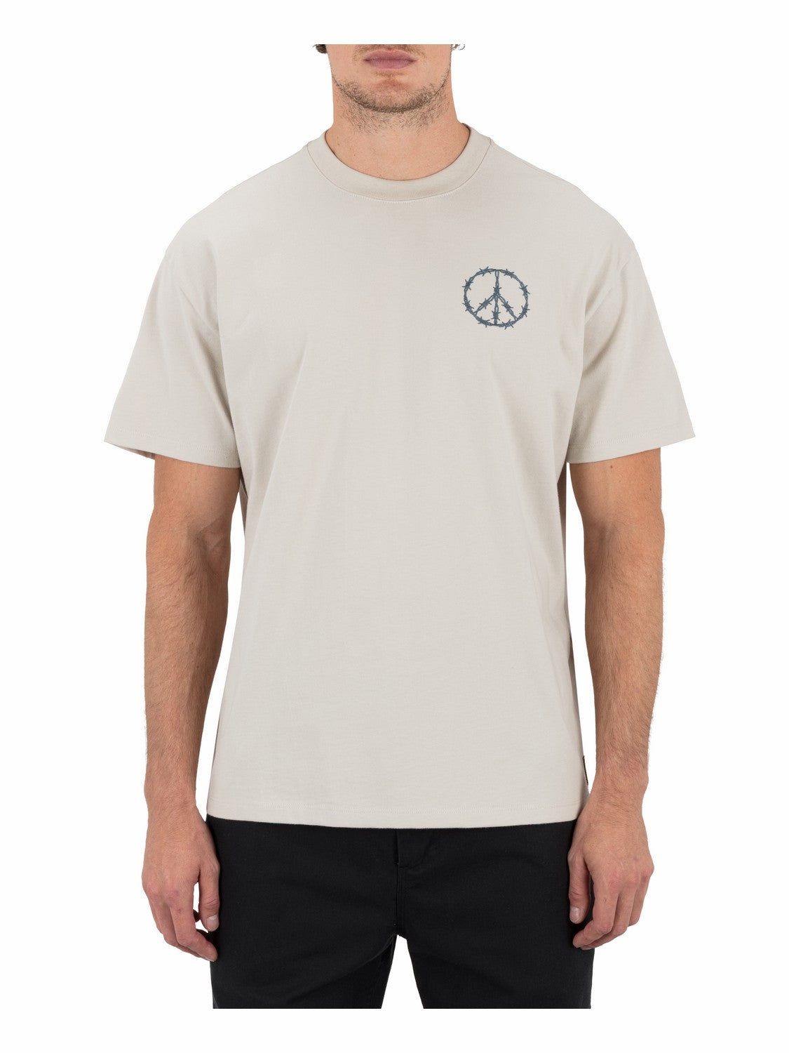 Hard Peace Short Sleeve Bone - Hurley