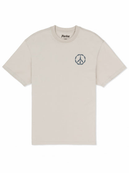Hard Peace Short Sleeve Bone - Hurley
