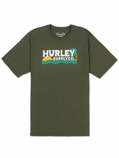 Wet Sand Short Sleeve Charcoal Fern - Hurley