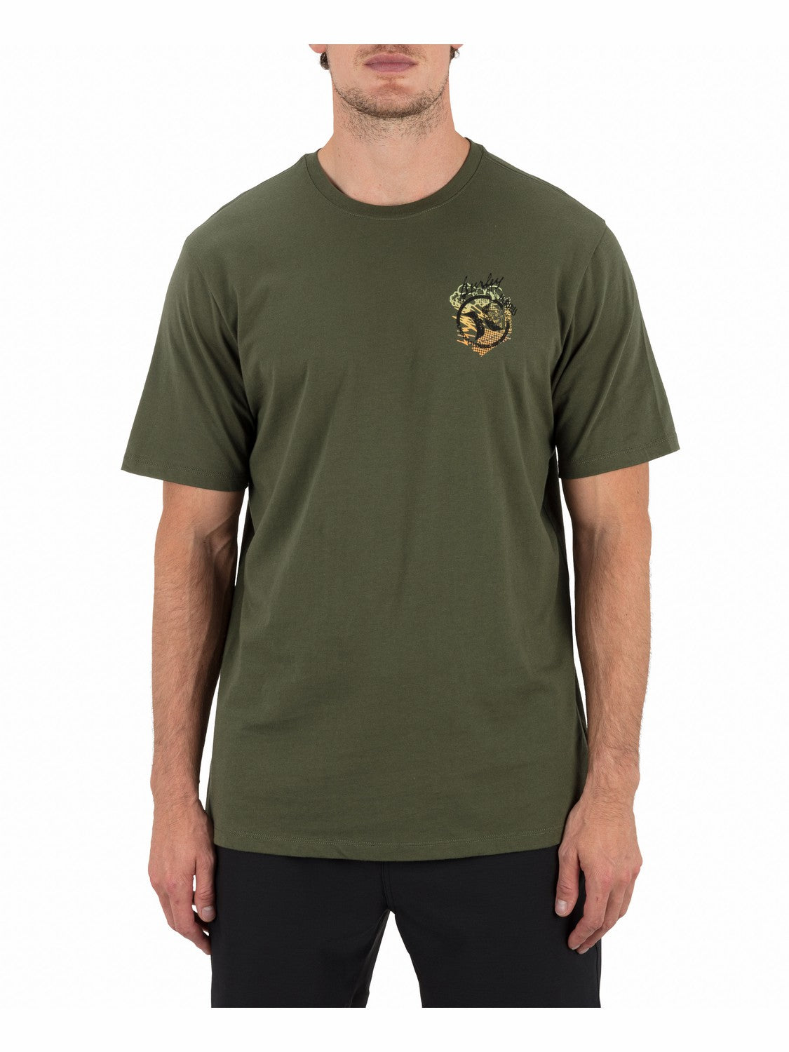 Crusty Short Sleeve Charcoal Fern - Hurley
