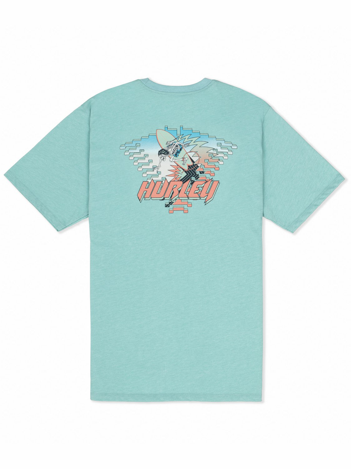 Off The Top Short Sleeve Broken Jade Heather - Hurley