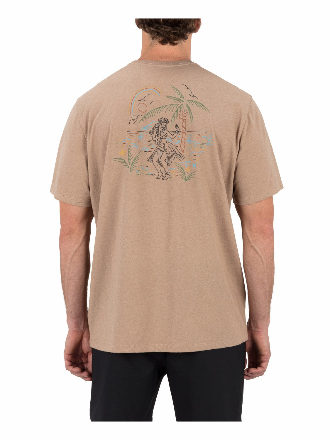 Hula In Paradise Short Sleeve Bristlecone Heather - Hurley