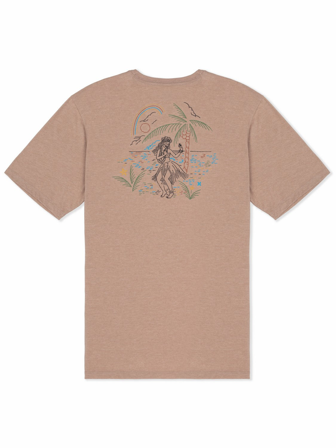 Hula In Paradise Short Sleeve Bristlecone Heather - Hurley