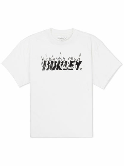 Hurley x Travis Barker Hurley On Fire Short Sleeve Tee White - Hurley