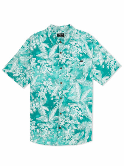 Lido Stretch Short Sleeve Real Teal - Hurley