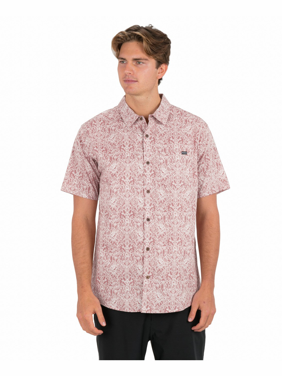 Lido Stretch Short Sleeve Phantom Rose - Hurley