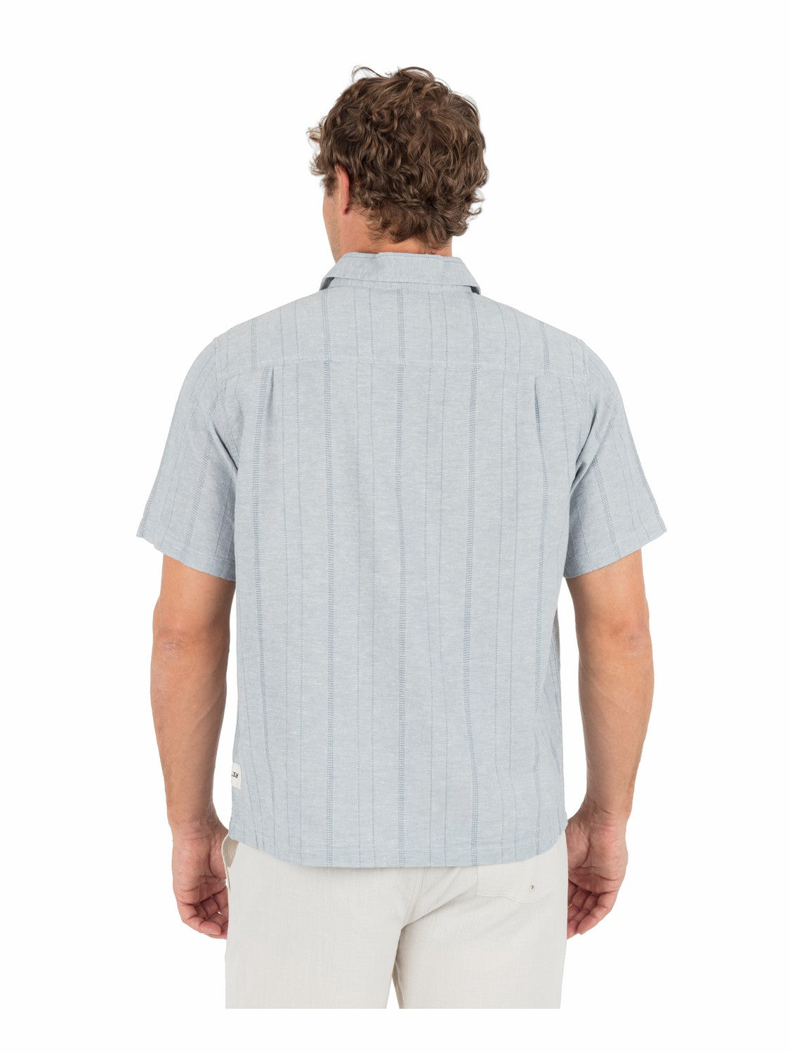 Hemp Malibu Short Sleeve Worker Blue - Hurley