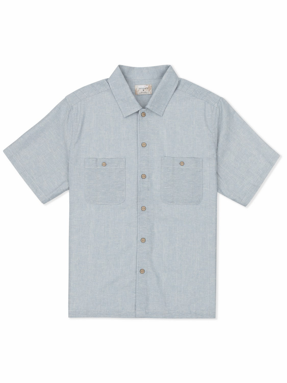Hemp Malibu Short Sleeve Worker Blue - Hurley