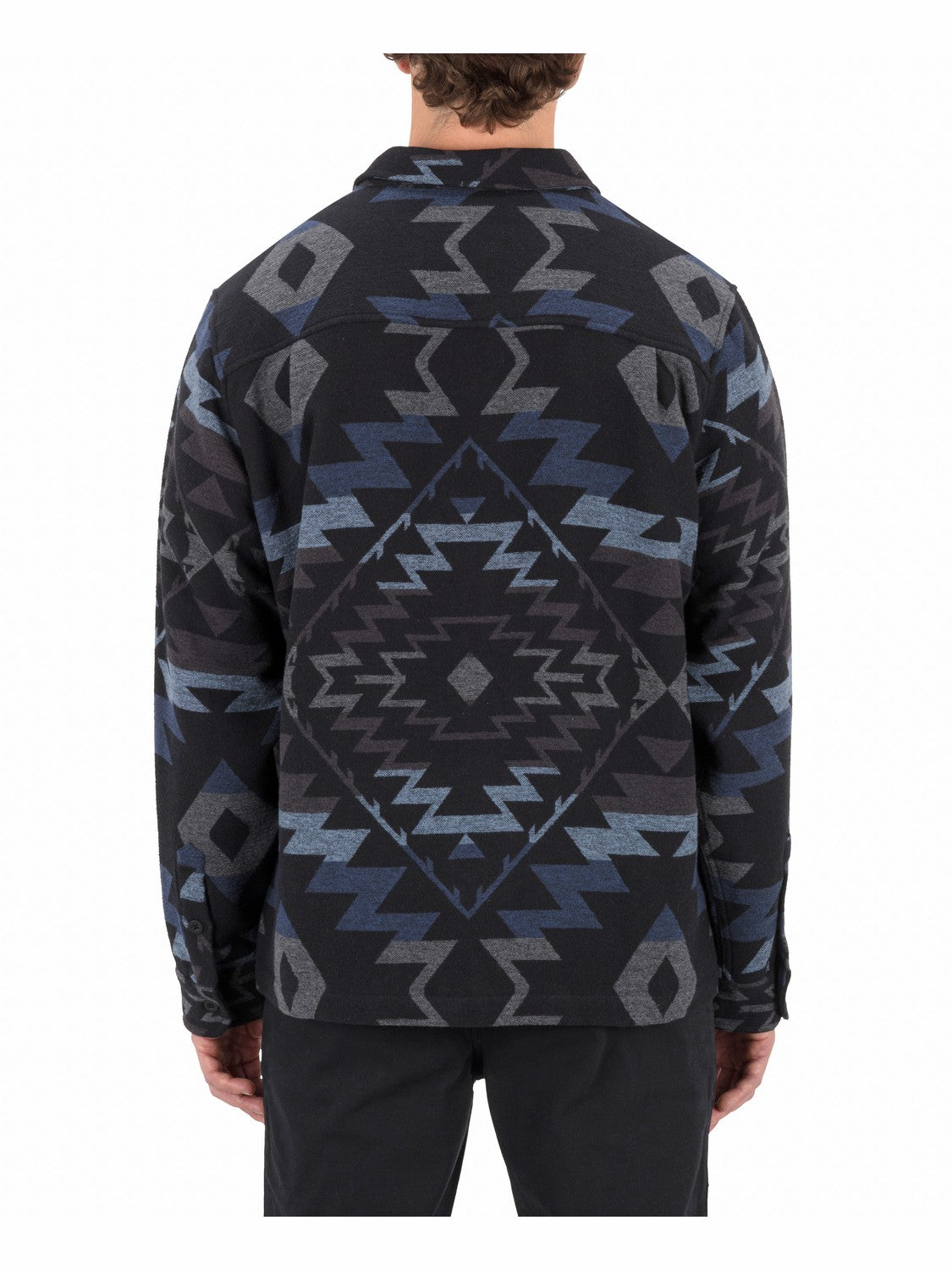 Santa Cruz Jacquard Long Sleeve Black - Hurley