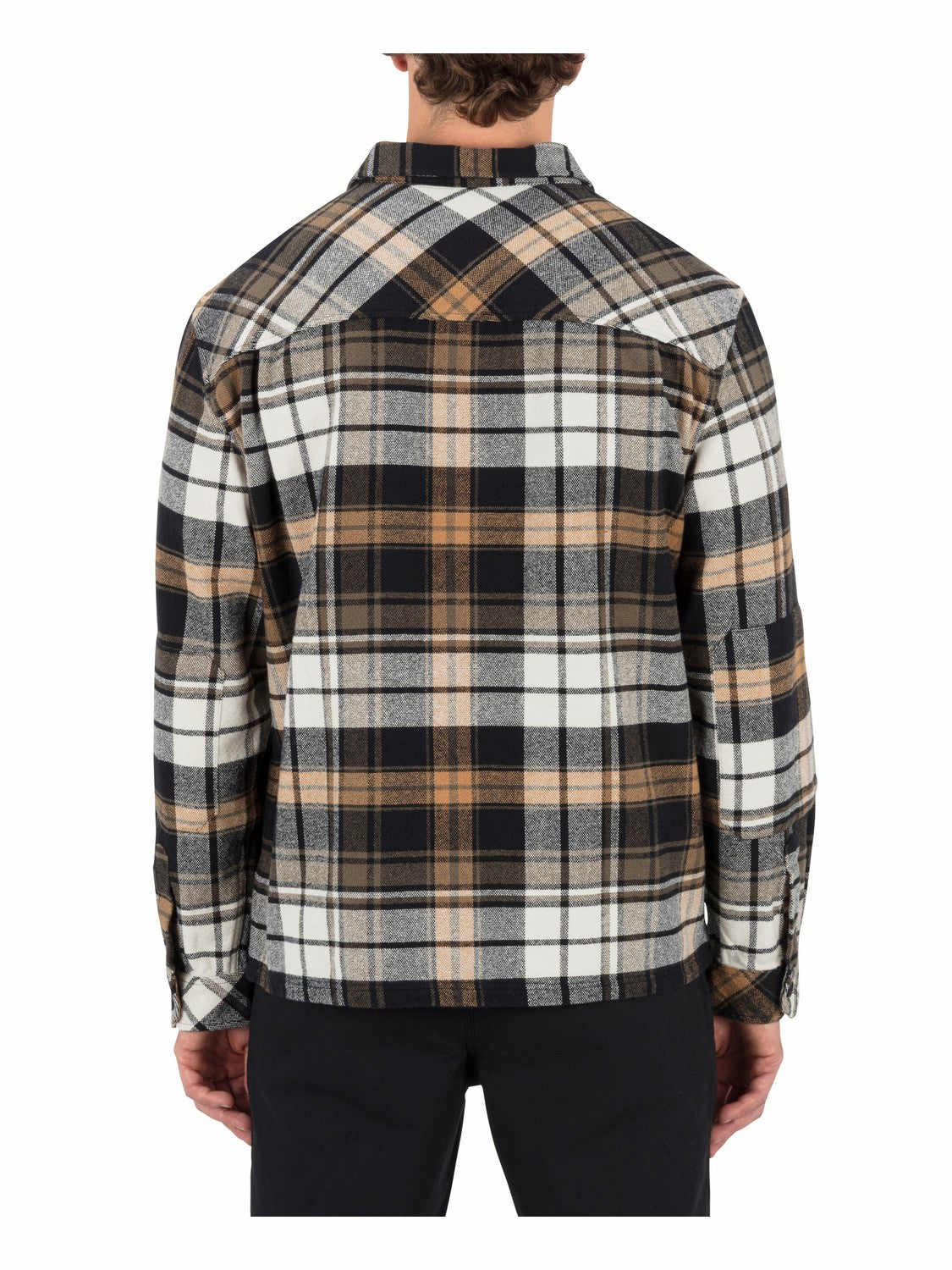 Santa Cruz Seaside Flannel Long Sleeve Black - Hurley