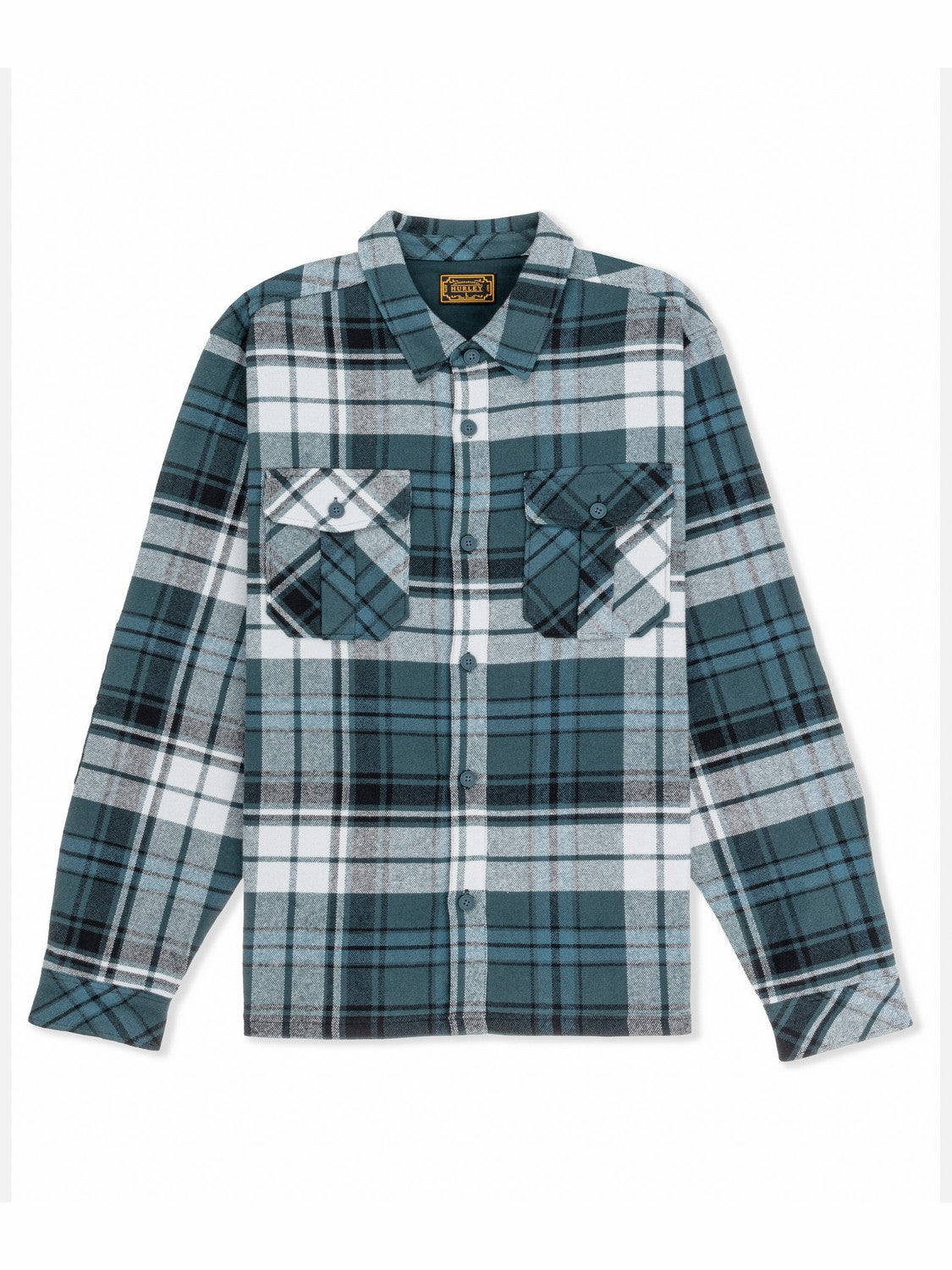 Santa Cruz Seaside Flannel Long Sleeve Armored Navy - Hurley
