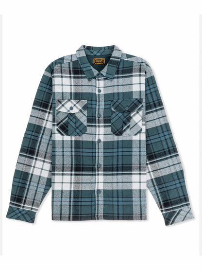 Santa Cruz Seaside Flannel Long Sleeve Armored Navy - Hurley