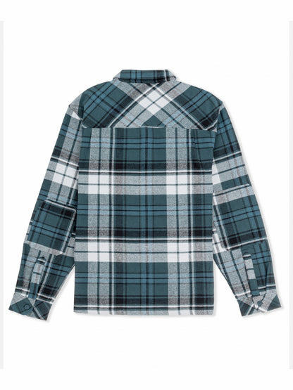 Santa Cruz Seaside Flannel Long Sleeve Armored Navy - Hurley