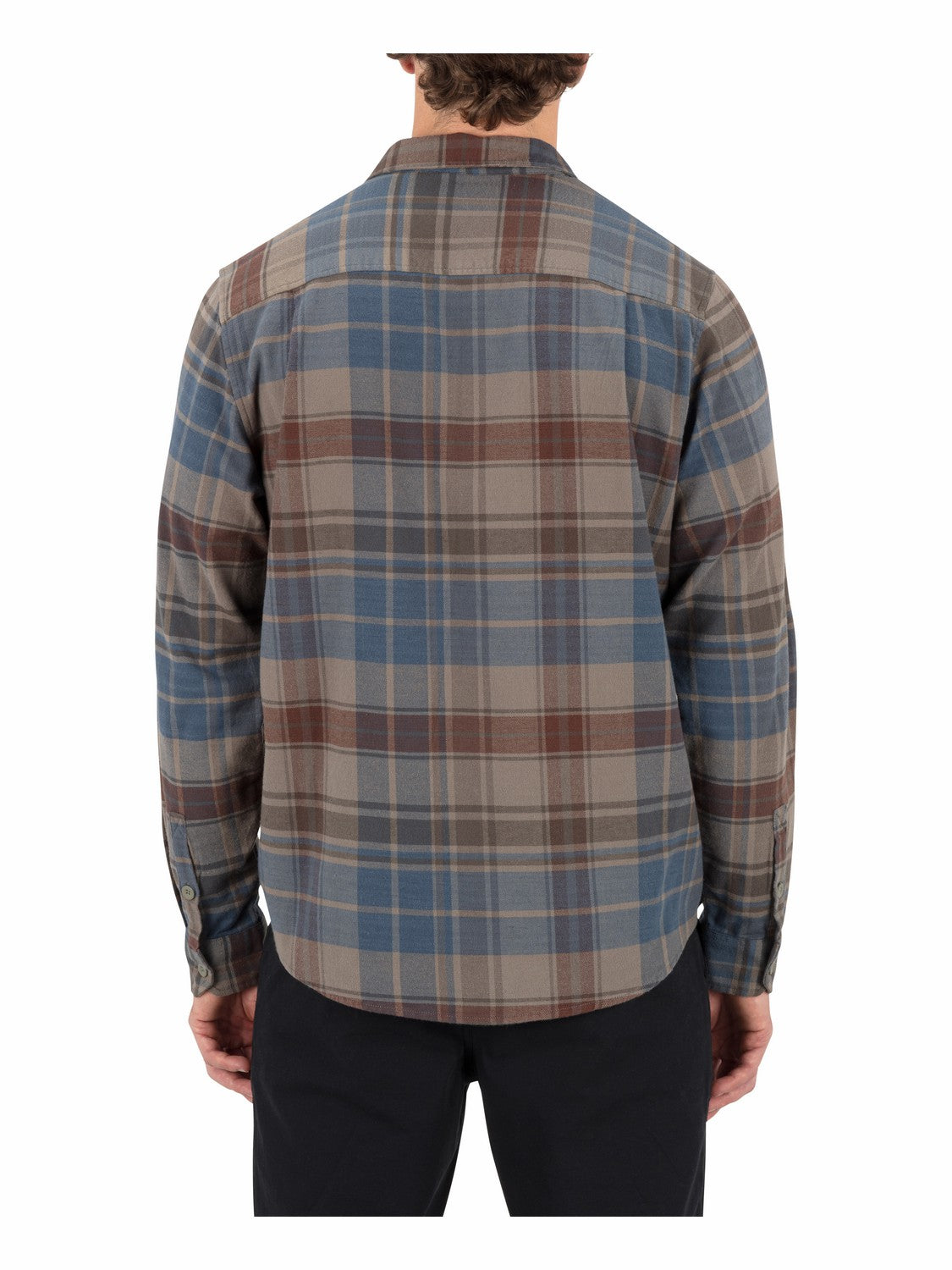 Portland Stretch Flannel Long Sleeve Army - Hurley