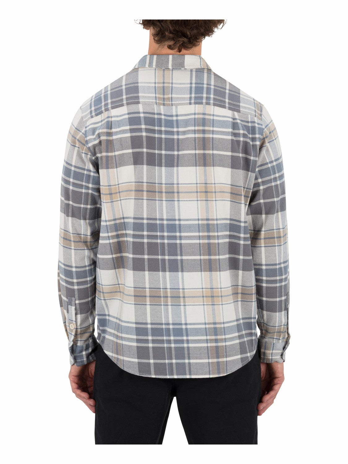 Portland Stretch Flannel Long Sleeve Bone - Hurley